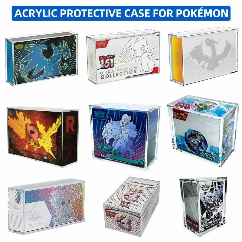 Pokemon Sword & Shield Silver Tempest Alolan Vulpix Elite Trainer Box Acrylic Display Case high quality